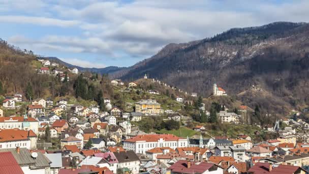 Idrija Slovenia Dicembre 2014 Idrija Una Città Della Slovenia Occidentale — Video Stock