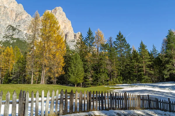 Кальфош Италия Октября 2014 Года Горный Ландшафт Autumn Demites Валь — стоковое фото