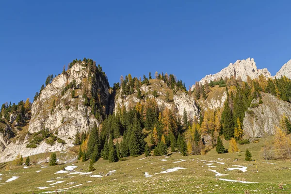 Calfosch Italia Ottobre 2014 Dolomiti Sono Una Catena Montuosa Forme — Foto Stock