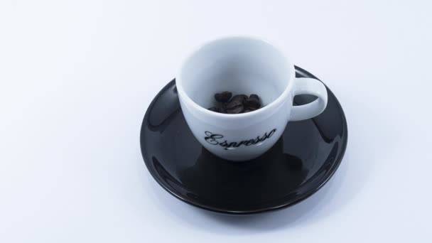 Zurigo Svizzera Giugno 2020 Tazza Caffè Con Iscrizione Espresso Piena — Video Stock