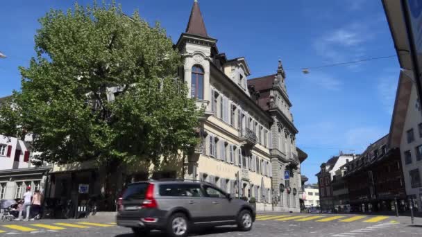 Langenthal Sveits Mai 2020 Langenthal Politisk Kommune Oberaargau Kantonen Bern – stockvideo