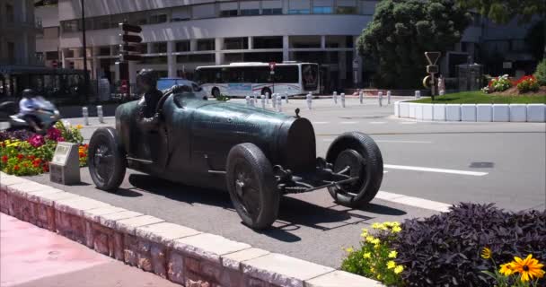 카를로 모나코 2020 부가티 자동차를 운전하고 모나코 윌리엄 그로버 윌리엄스의 — 비디오