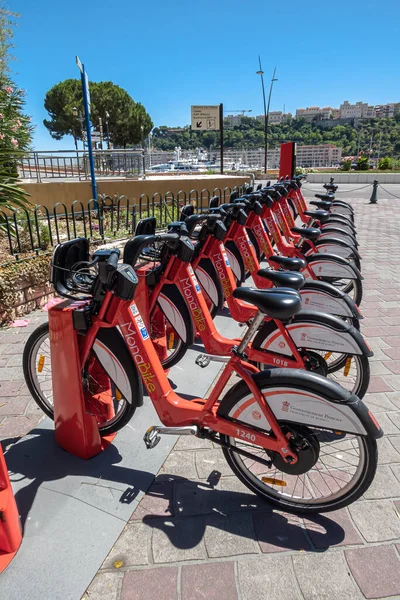 Monte Carlo Monaco Juli 2020 Fahrradverleih Monabike Fürstentum Monaco — Stockfoto