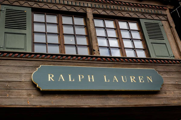 Gstaad Sviçre Temmuz 2020 Ralph Lauren Tekstil Moda Mağazası — Stok fotoğraf
