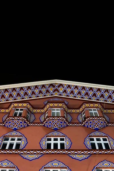 Ljubljana Slovenia August 2020 Traditional Colorful Historical House Ljubljana Night — Stock Photo, Image