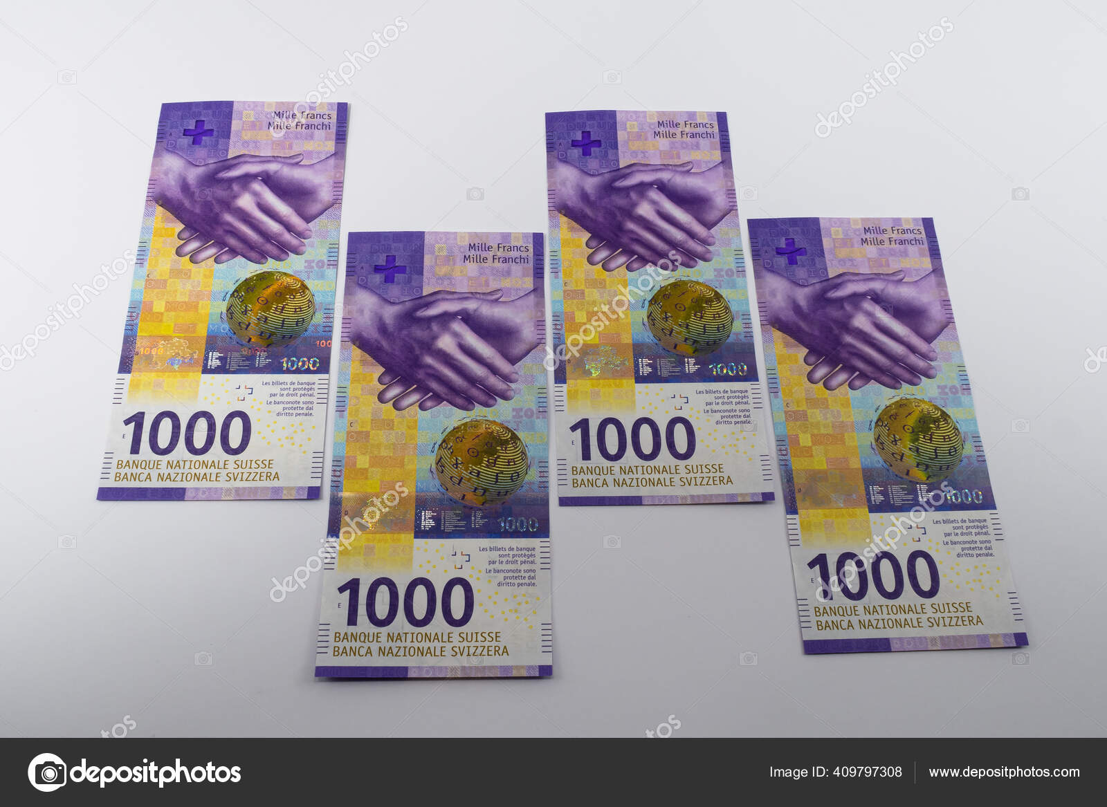 瑞士苏黎世2020年6月21日瑞士最大的钞票1000法郎—— 库存社论照片© taldav68 #409797308