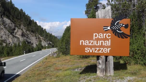 Fuorn Pass Suiza Septiembre 2020 Parque Nacional Suizo Encuentra Los — Vídeo de stock