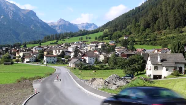 Mustair Svizzera Settembre 2020 Mustair Comune Svizzero Del Canton Graubunden — Video Stock