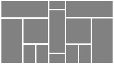 Vektör çerçeveleri fotoğraf kolajı. Fotoğraf veya illüstrasyon için şablon kolajı