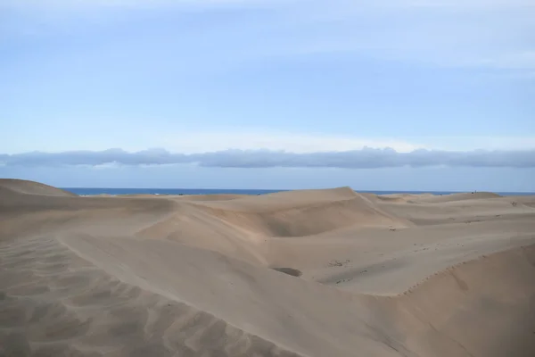 Dunas Areia Maspalomas Gran Canaria Espanha — Fotografia de Stock