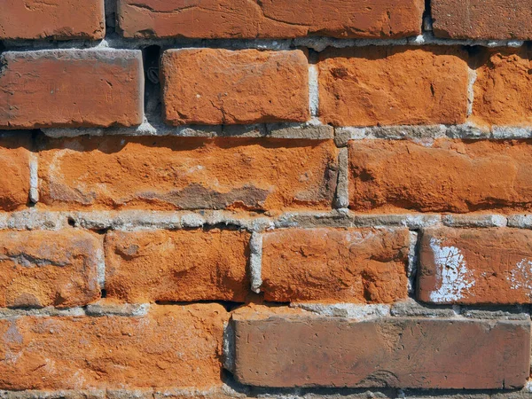 Old brick wall. Repair brickwork. Texture, background and pattern