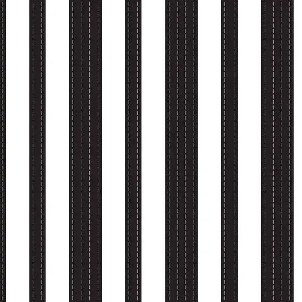 Black Vertical Striped White Dashed Line Pattern Background Vector Illustration — Stock Vector