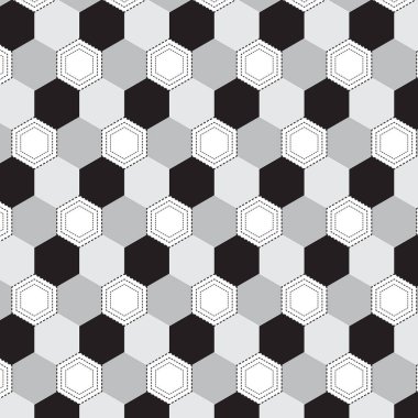 Siyah Gümüş gölge Çokgen desen arka plan vektör görüntü illüstrasyon iç kesikli çizgi ile