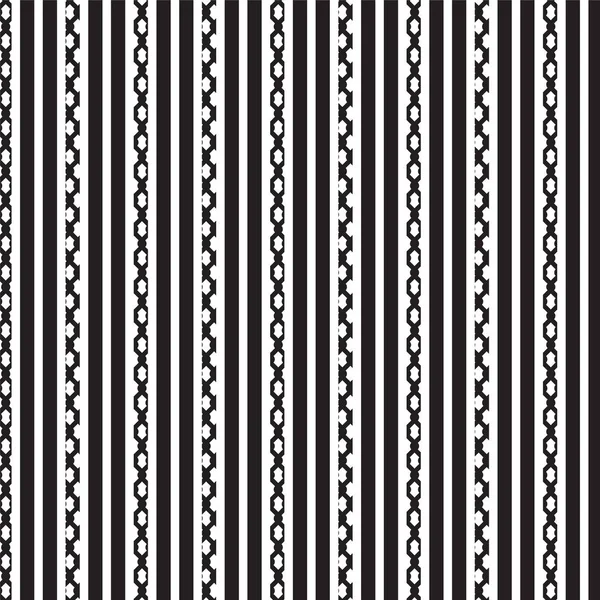 Preto branco vertical listrado e preto cadeia vertical listrado fundo padrão — Vetor de Stock