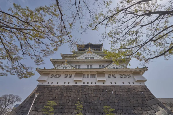 Bellissimo Castello Osaka Nella Città Osaka Giappone — Foto Stock