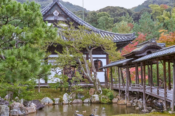 Kyoto Giappone Novembre 2016 Bella Sala Storica Davanti Cancello Del — Foto Stock