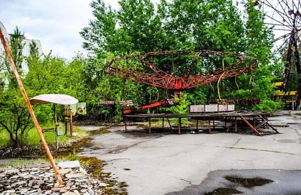 Parc Attractions Dans Centre Pripyat Dans Région Tchernobyl Dit Avait — Photo