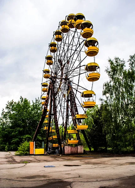 Parc Attractions Dans Centre Pripyat Dans Région Tchernobyl Dit Avait — Photo