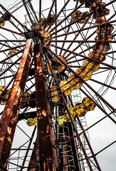 Parc Attractions Dans Centre Pripyat Dans Région Tchernobyl Dit Avait — Photo