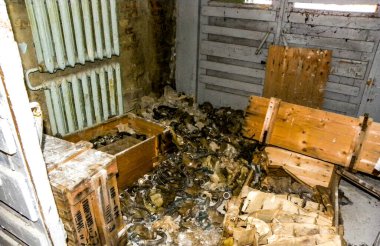 Pripyat şehrinin 1 numaralı okulu, Çernobil nükleer santraline yakın.