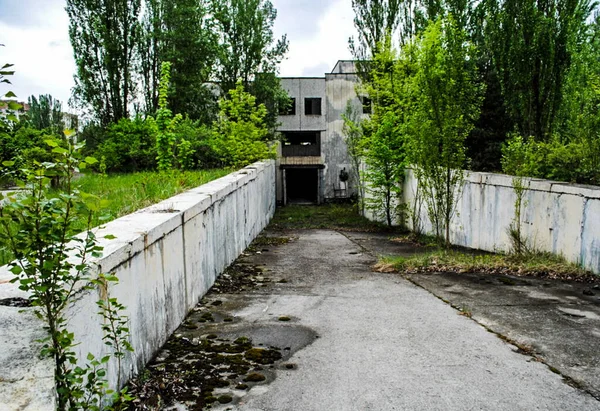 Παλάτι Πολιτισμού Κοινοτικό Κέντρο Pripyat Στην Περιοχή Του Τσερνομπίλ Στην — Φωτογραφία Αρχείου