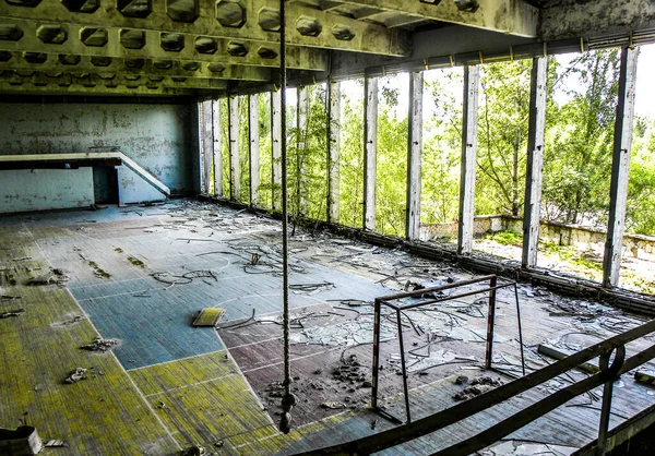 Sportcenter Pripyat Tjernobylområdet — Stockfoto