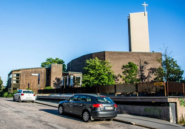 Hammarbykyrkan Stockholm Schweden Ist Eine Kirche Des Missionsbundes Schweden War — Stockfoto