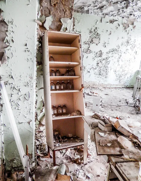 City Pripyat Chernobyl Area Ukraine Hospital 126 Hospital Treated First — Stock Photo, Image