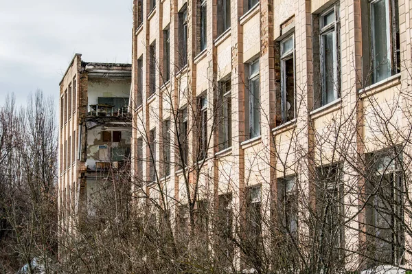 Cidade Pripyat Área Chernobyl Ucrânia Escola Não — Fotografia de Stock