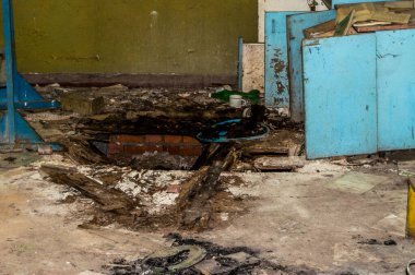 Çernobil - Kopachi Anaokulunda Çernobil Bölgesi, Ukrayna 'da patlayan Çernobil santrali yakınlarında. Fotoğraf: Haziran 2013.