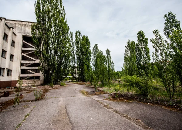 Città Abbandonata Prypjat Nella Zona Chernobyl Ucraina Parte Dell Unione — Foto Stock