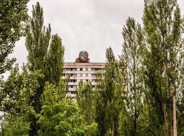 Ciudad Abandonada Prypjat Zona Chernobyl Ucrania Antigua Parte Antigua Unión — Foto de Stock