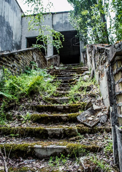 Ville Abandonnée Prypjat Dans Région Tchernobyl Ukraine Ancienne Partie Ancienne — Photo