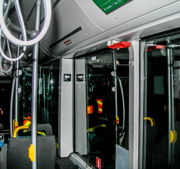 Salida Emergencia Autobús Urbano — Foto de Stock