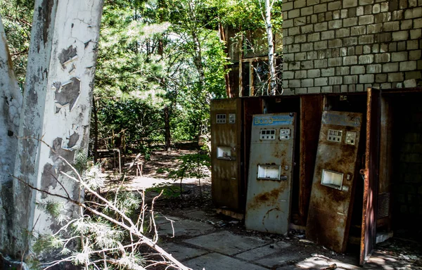 Wendingmachines Cold Drinks Summercafe Abandoned City Prypjat Exploded Nuclear Power — Photo