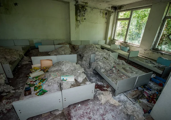 Prypjat Pré Escolar Cidade Dentro Zona Abandonada Altamente Restrita Radioativa — Fotografia de Stock