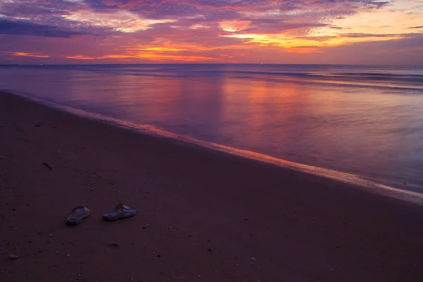 Hermoso Amanecer Mar Por Mañana — Foto de Stock