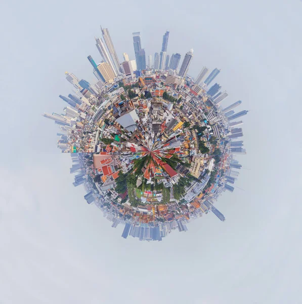 360 Панорами Високої Панорама Міста Коло Панорами Високої Погляд Міста — стокове фото