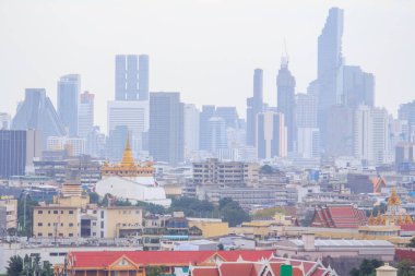 Golden pagoda Wat Saket Tapınağı / Tayland altın Dağı Tapınağı genel Simgesel Yapı