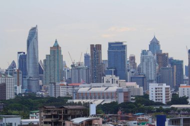 Sunrise Rating araba ile kenti yüksek süresi / iyi sabah Bangkok