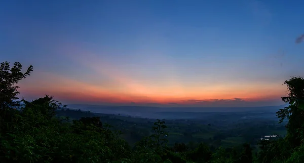 Sunrise at the mountain in sunrise time