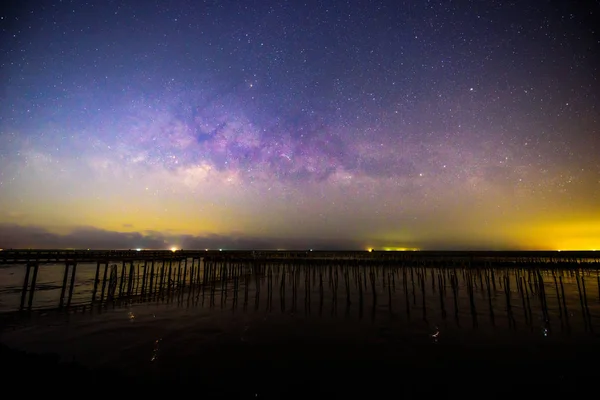 Milky Way Sky Bridge — Stock Photo, Image