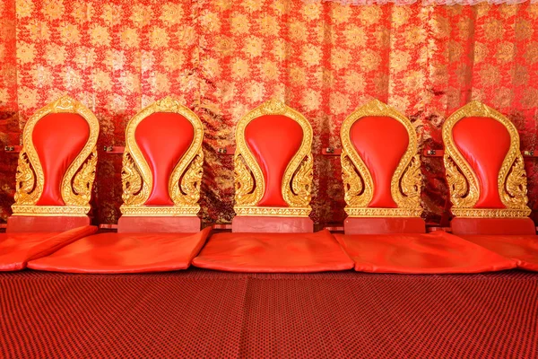 Bangkok Thailand Jan 2019 Red Seat Thai Monk Ceremony Event — стоковое фото