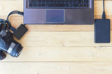 bilgisayar grafik ve fotoğraf makinesi aygıt, üstten görünüm