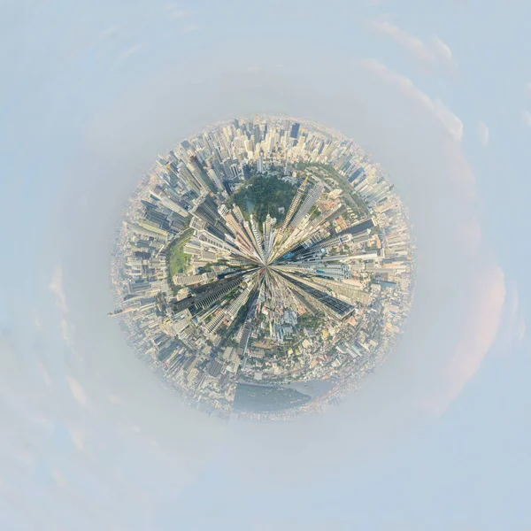 도시에 건물의 360 파노라마 — 스톡 사진