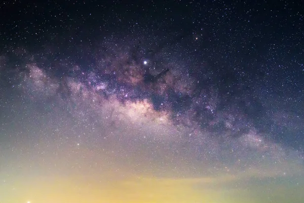 Près Pleine Voie Lactée Sur Ciel — Photo