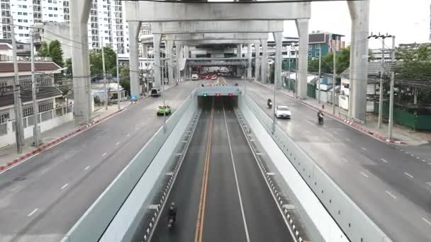 Bangkok Thaïlande Apr 2019 Vue Circulation Automobile Jonction Tunnel — Video