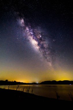 Gece vakti Samanyolu Gölü 'nde