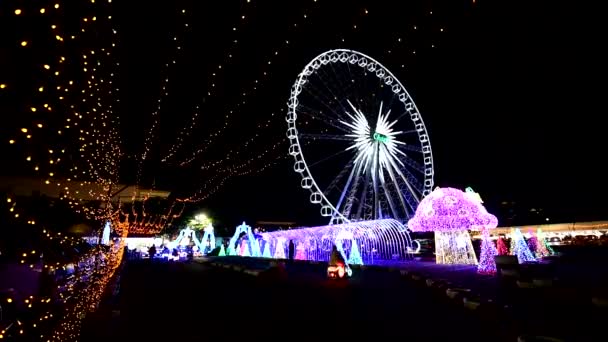 Bangkok Tailandia Agosto 2019 Iluminación Automóviles Juguete Para Niños Parque — Vídeos de Stock