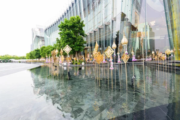 Бангкок Таїланд Сіп 2019 Межами Торгового Центру Icon Сіам Вночі — стокове фото